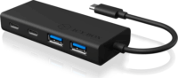 Icy Box IB-HUB1426-CPD USB 3.0 HUB (2+2 port) Fekete