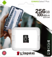 Kingston 256GB Canvas Select Plus microSDXC UHS-I CL10 memóriakártya