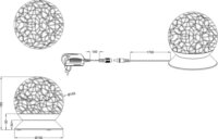 TRIO Ringo LED Asztali Lámpa