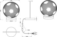 TRIO Ball LED Asztali Lámpa