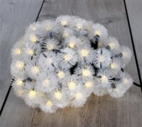 Iris Napelemes LED Zúzmara Fényfüzér 12m - Meleg Fehér