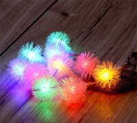 Iris LED Zúzmara Fényfüzér 1,5m - Többszínű