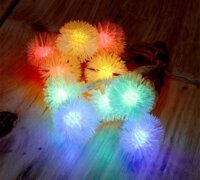 Iris LED Zúzmara Fényfüzér 1,5m - Többszínű