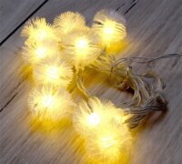 Iris LED Zúzmara Fényfüzér 2m - Meleg Fehér