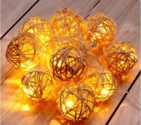 Iris USB-s LED Gömb Fényfüzér 2m - Meleg Fehér