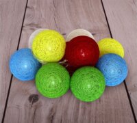 Iris USB-s LED Gömb Fényfüzér 2m - Többszínű