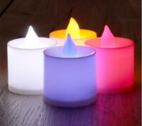 Iris LED pulzáló fényű Gyertya Dekoráció 4 darab - Sárga