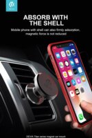 Devia Titan Series Univerzális szellőzőrácsba illeszthető mágneses autós tartó - Fekete