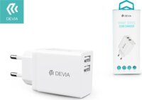 Devia Smart Series Hálózati 2xUSB töltő (5V / 2.4A) - Fehér