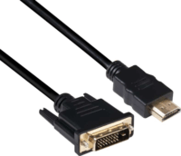 Club3D DVI - HDMI 1.4 kábel 2m Fekete