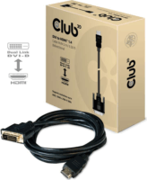 Club3D DVI - HDMI 1.4 kábel 2m Fekete