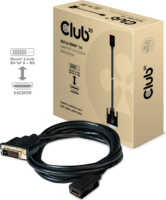 Club3D DVI apa - HDMI 1.4 anya kábel 2m Fekete