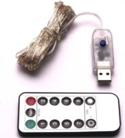 Iris USB-s LED Fényfüzér 10m - Több Színű