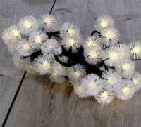 Iris Napelemes LED Zúzmara Fényfüzér 9m - Meleg Fehér