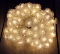 Iris USB-s LED Zúzmara Fényfüzér 10m - Meleg Fehér