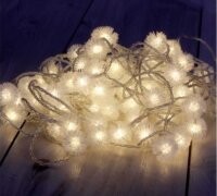 Iris USB-s LED Zúzmara Fényfüzér 10m - Meleg Fehér