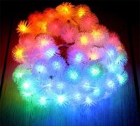 Iris Elemes LED Zúzmara Fényfüzér 5m - Több Színű