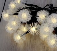 Iris Napelemes LED Zúzmara Fényfüzér 5m - Meleg Fehér