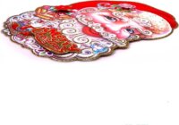 Iris 3D Mikulás mintás karton dekoráció 28x37cm