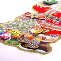 Iris 3D Mikulás mintás karton dekoráció 25x45cm