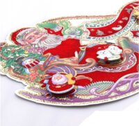 Iris 3D Mikulás dekoráció 2db karton 24x45cm