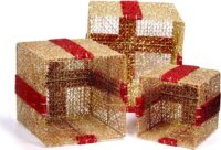 Iris Doboz masnival dekor szett - Arany/Piros