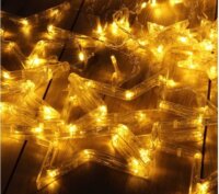 Iris Fix fényű USB-s LED Csillag Fényfüzér 2,5m - Meleg Fehér