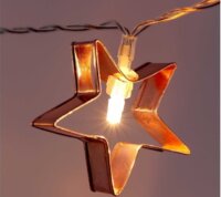 Iris USB-s LED Csillag+Szív Fényfüzér 4m - Meleg Fehér