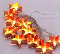 Iris Elemes LED Csillag Fényfüzér 2m - Meleg Fehér