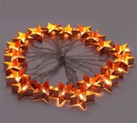 Iris USB-s LED Csillag Fényfüzér 4m - Meleg Fehér