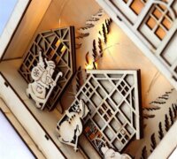 Iris LED Karácsonyi Ház