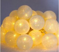 Iris USB-s LED Gömb Fényfüzér 3m - Meleg Fehér