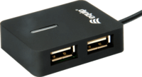Equip-Life 128952 USB 2.0 HUB (4 port) Fekete