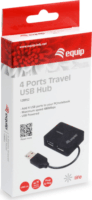 Equip-Life 128952 USB 2.0 HUB (4 port) Fekete