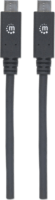 Manhattan SuperSpeed+ USB Type-C 3.1 Gen 2 kábel 1m - Fekete