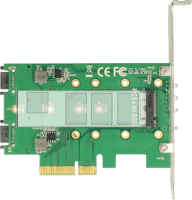 Delock 89518 3 x M.2 port bővítő alacsony profilú PCIe kártya