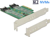 Delock 89518 3 x M.2 port bővítő alacsony profilú PCIe kártya
