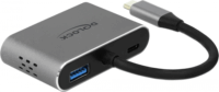 Delock USB-C - HDMI + VGA + USB 3.0 + USB-C PD adapter