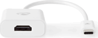 Nedis USB-C apa - HDMI anya Adapterkábel 0.2m Fehér