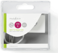 Nedis USB-C apa - HDMI anya Adapterkábel 0.2m Fehér