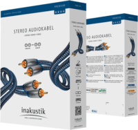 Inakustik Premium Phono RCA - RCA analóg audio összekötő kábel 1.5m (2xRCA apa - 2xRCA apa)