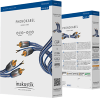 Inakustik Prémium Phono RCA - RCA analóg audio összekötő kábel 1.5m (2xRCA apa - 2xRCA apa)