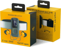 Energy Sistem Clip Sport Bluetooth 16GB MP3 lejátszó Fekete/borostyán