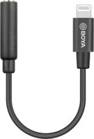 Boya BY-K3 3.5mm Jack anya - Lightning apa adapter - Fekete