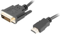 Lanberg HDMI - DVI-D(24+1) kábel 1.8m Fekete