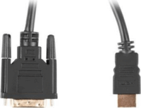 Lanberg HDMI - DVI-D(24+1) kábel 1.8m Fekete
