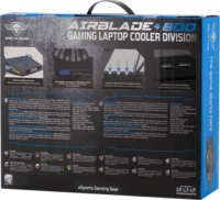 Spirit of Gamer Airblade 800 RGB 17" laptop hűtőpad - Fekete