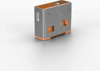 LINDY Biztonsági dugó USB csatlakozóhoz - Narancs (10db/csomag)