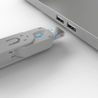 LINDY USB port blokkoló + kulcs (kulcs + 4db dugó)