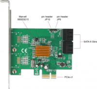 DeLOCK 90382 4x belső SATA port bővítő PCIe kártya